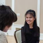 Future educators mentor youth orchestra members